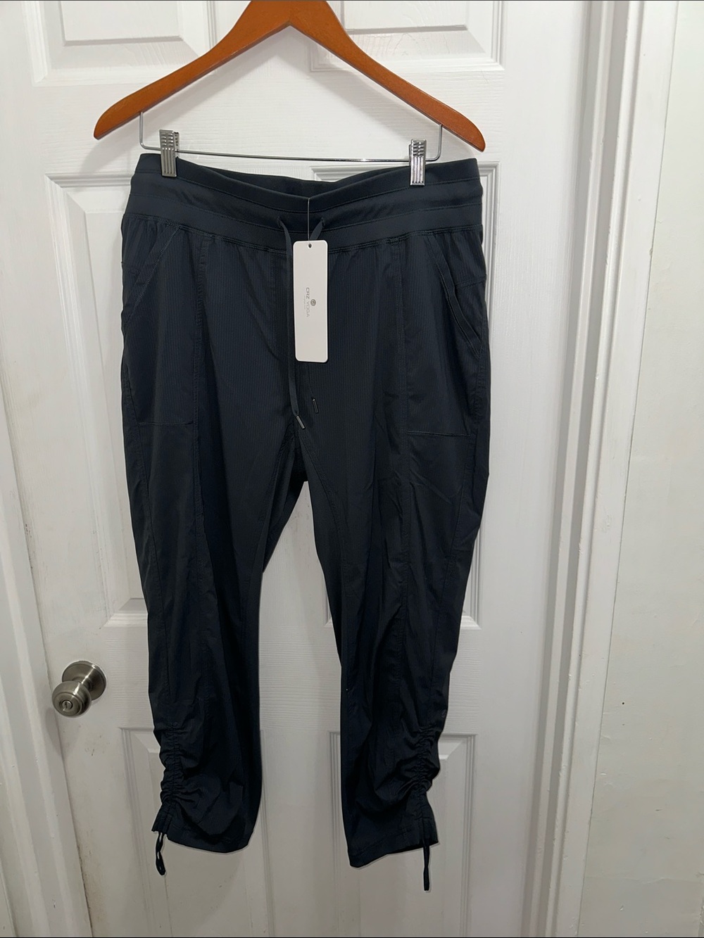 CRZ YOGA Black Casual Pants Drawstring Pants NWT